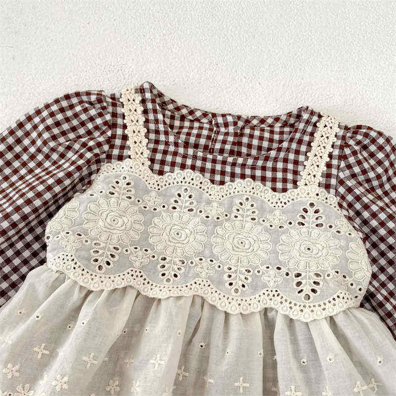 Baby Cute Plaid Romper