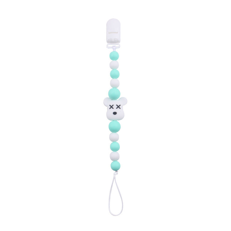 Cartoon Violent Bear Silicone Pacifier Chain