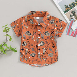 Cactus Short-sleeved Shirt for Kids