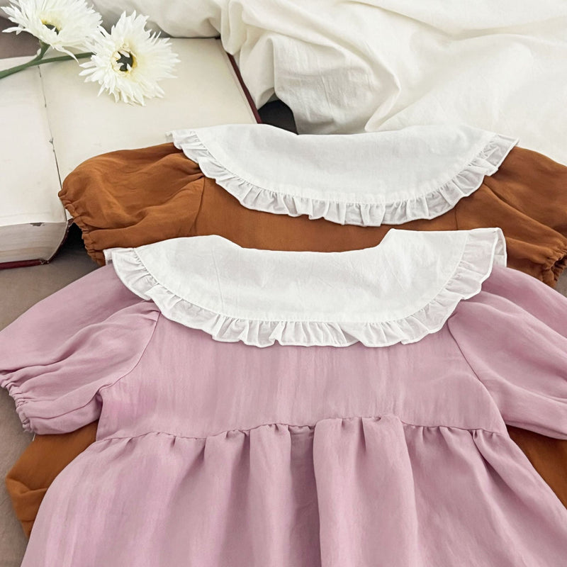 Girls Doll Collar Princess Dress