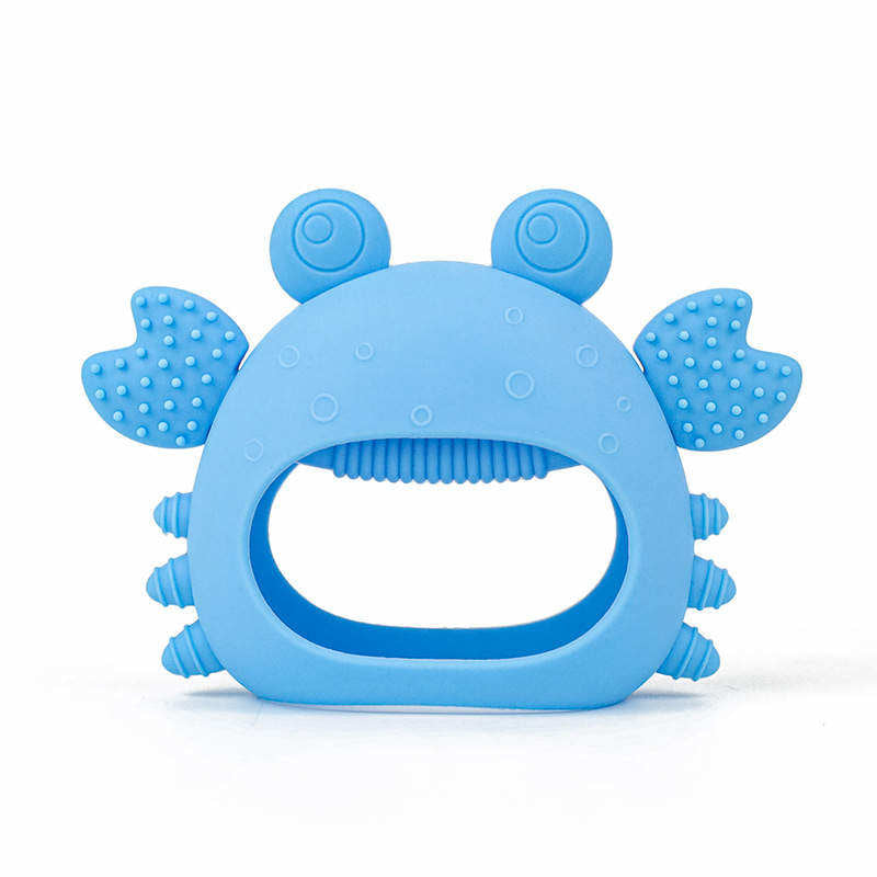 Crab Shape Infant Silicone Teether Chew Toy