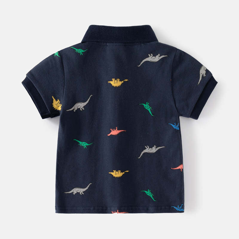 Dinosaur Printed Baby Lapel Shirt