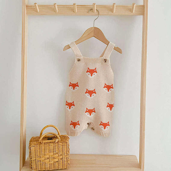 Baby Fox Knitted Jumpsuit