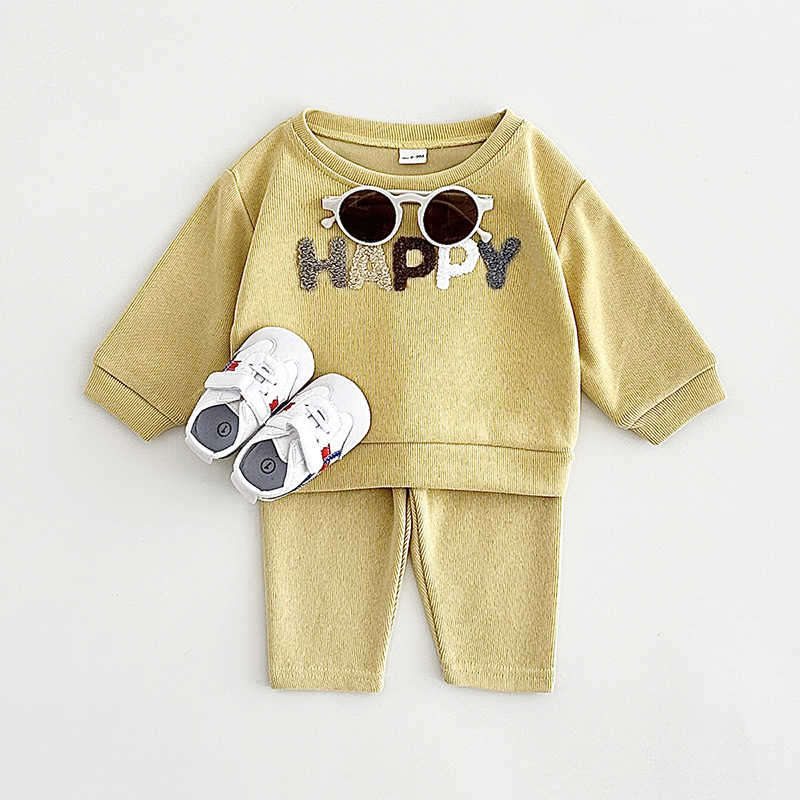 Children's Waffle Two Piece Sweatshirt Suit