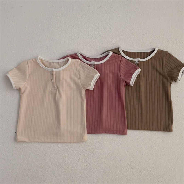 Kids Patchwork Short Sleeve T-shirt