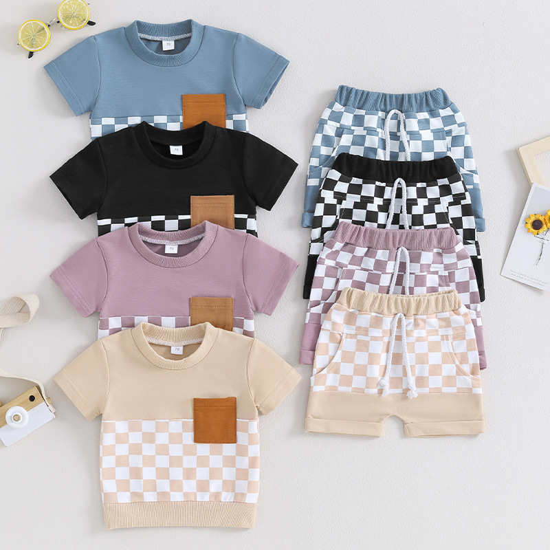 Checkered T-shirt Set