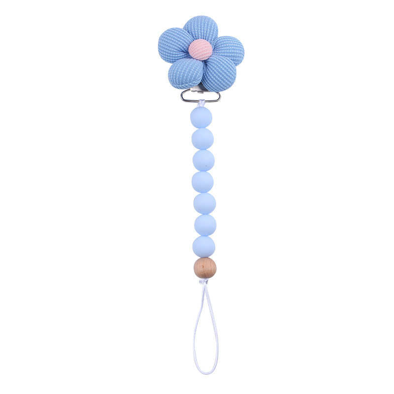 Flower Beaded Pacifier Chain