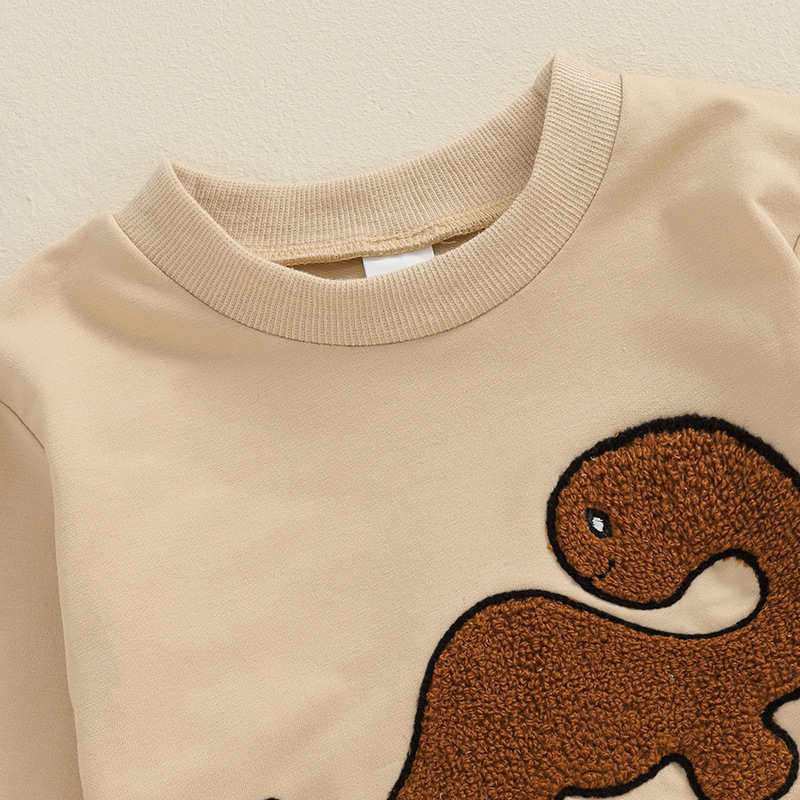 Baby and Toddler Dinosaur Embroidered Bodysuit