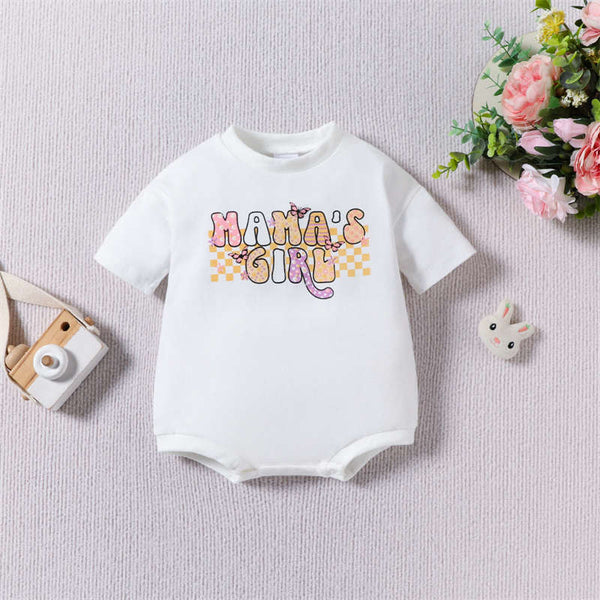 Baby Alphabet Flower Triangle Crawling Suit