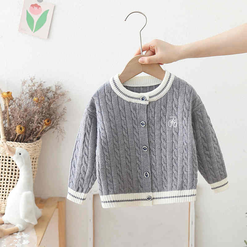 Light Grey Children's Knitted Sweater