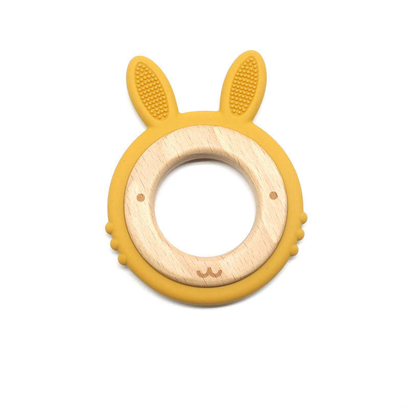 Beech Teether Toy Three-dimensional Chewer