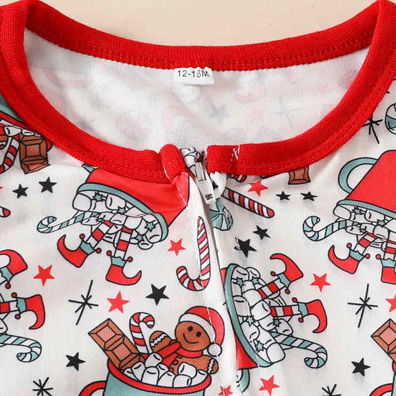 Infant and Toddler Christmas Printed Onesies