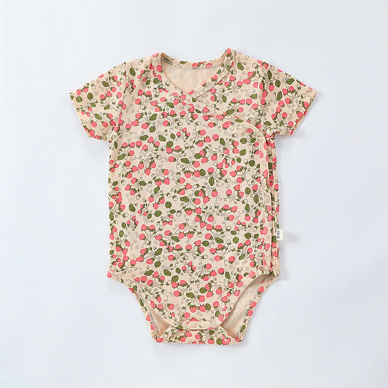 Cherry Dinosaur Animal Short Sleeve Romper Suit