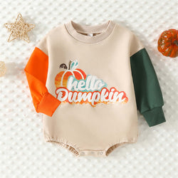 Hello Pumpkin Halloween Romper