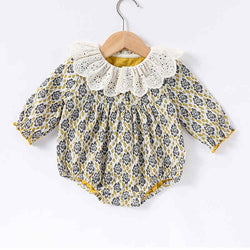 Baby Jacquard Long Sleeve Onesie