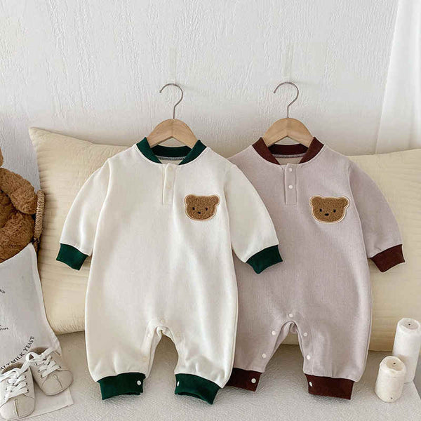 Boys and Girls Cartoon Bear Jumpsuit