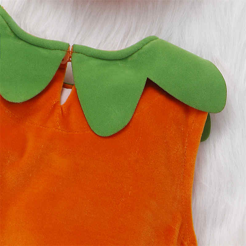 Halloween Children's Cute Sleeveless Pumpkin Costume