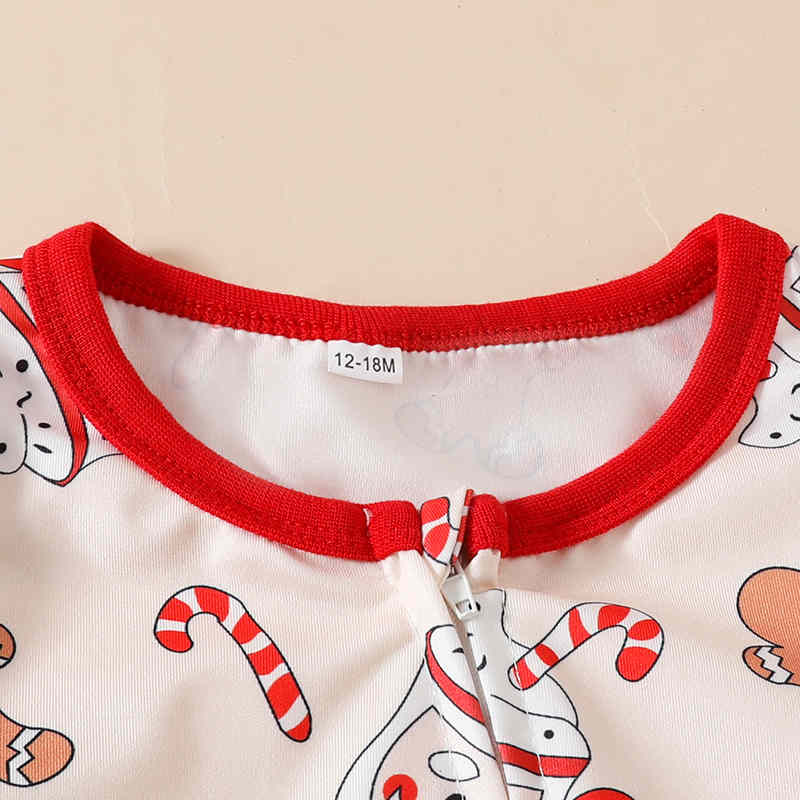 Christmas Print Baby Bodysuit