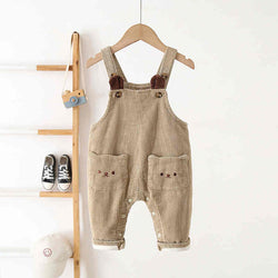 Baby Corduroy Button Overalls