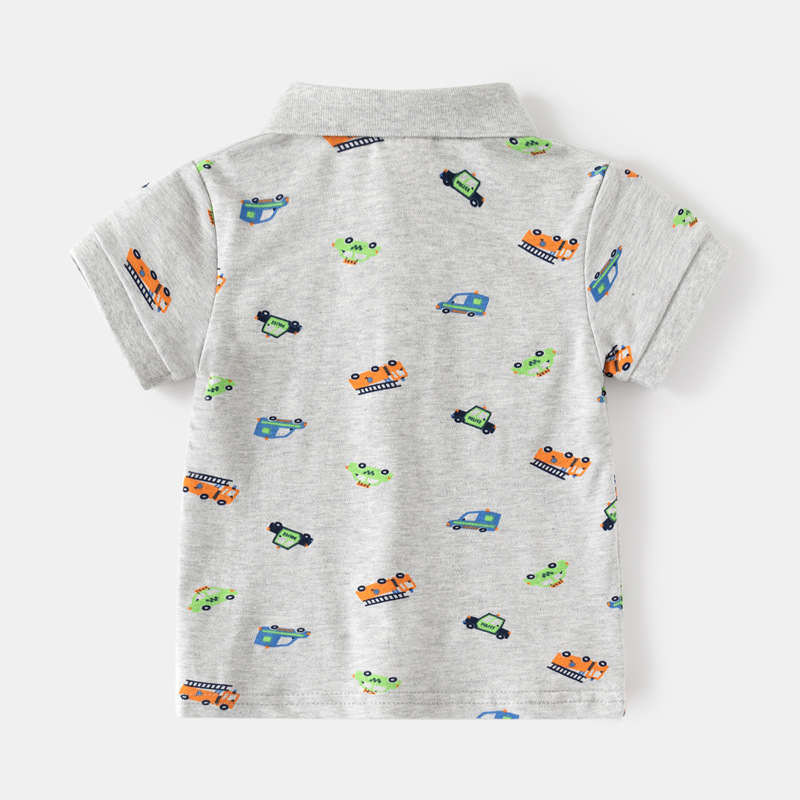 Car Print Short Sleeve T-shirt