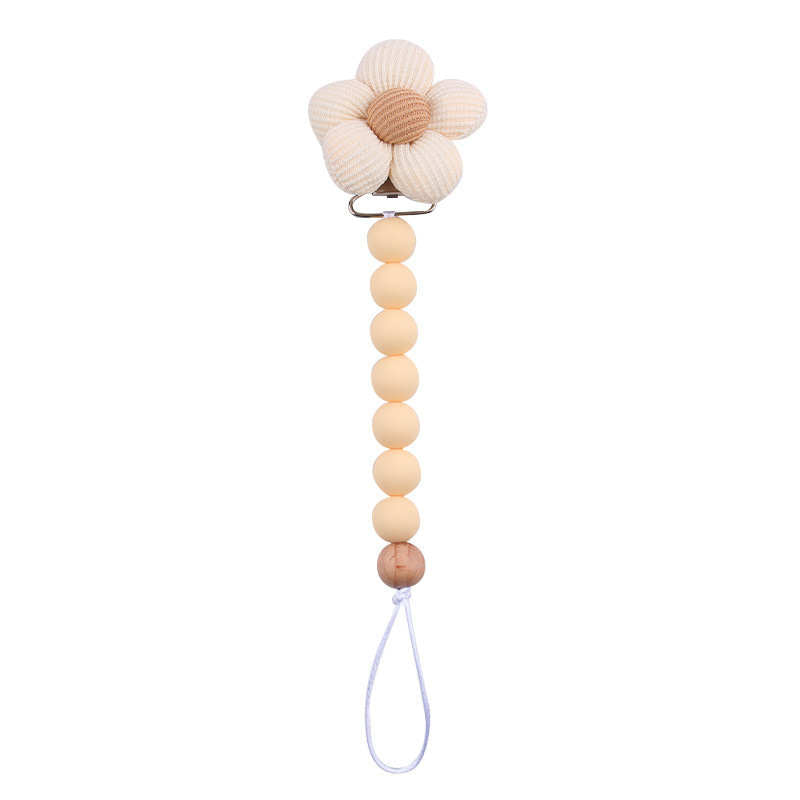 Flower Beaded Pacifier Chain