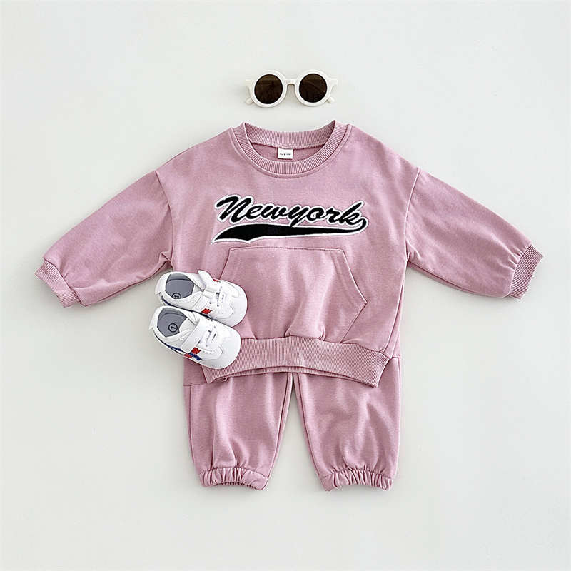 Round Neck Sweatshirt Long Sleeve Suit