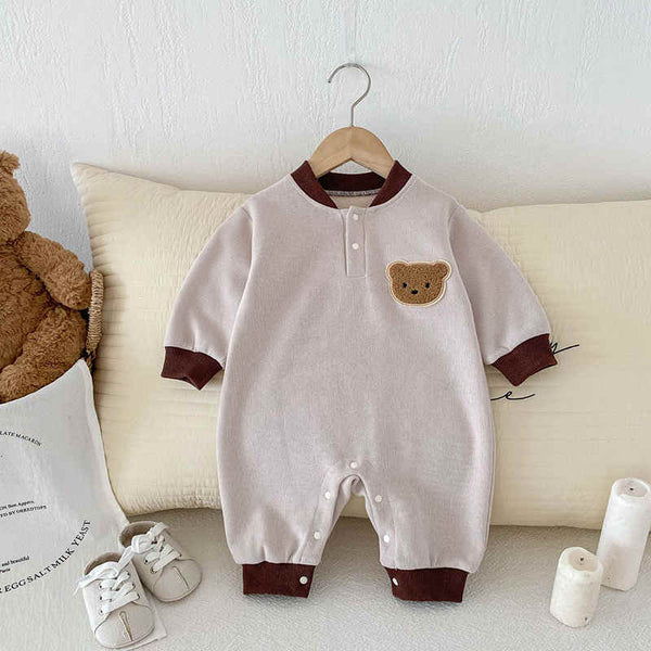 Boys and Girls Cartoon Bear Jumpsuit