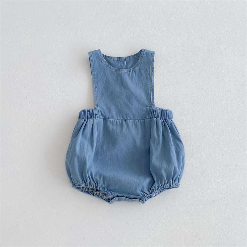 Baby Denim Dress Soft Denim Crawl Suit