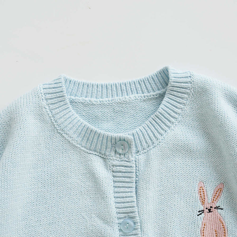 Light Blue Boys and Girls Sweater Coat