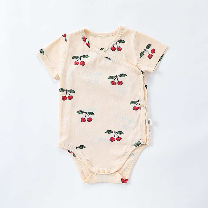 Cherry Dinosaur Animal Short Sleeve Romper Suit