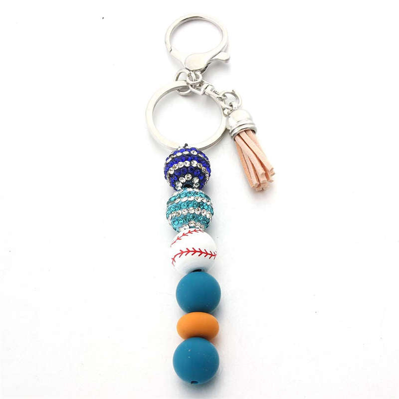 Baseball Keychain Football Game Pendant