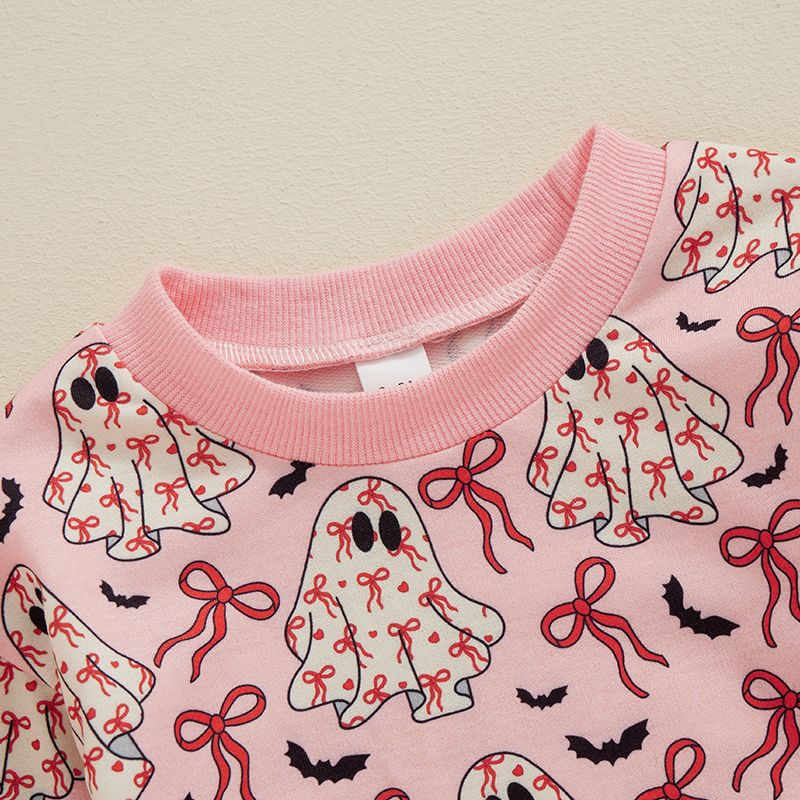 Bat Print Long Sleeve Baby Halloween Bodysuit