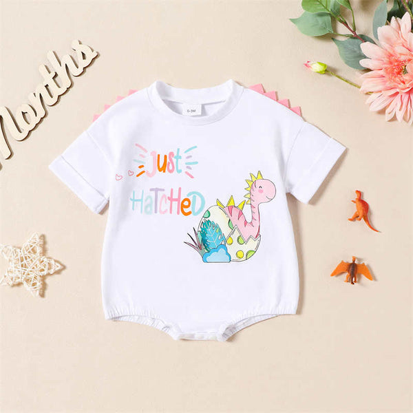 Baby Cartoon Dinosaur Triangle Crawl Suit