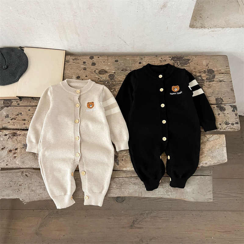 Baby and Toddler Cartoon Embroidered Sweater Bodysuit