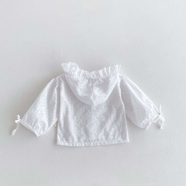 White Children's Hooded Sun Shirt