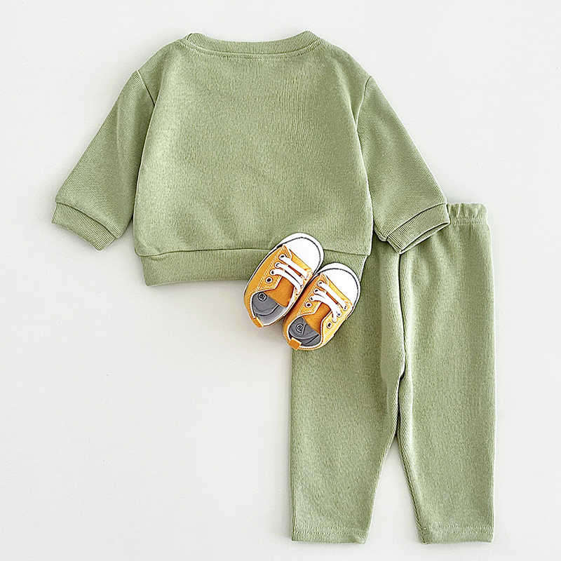 Children's Waffle Two Piece Sweatshirt Suit