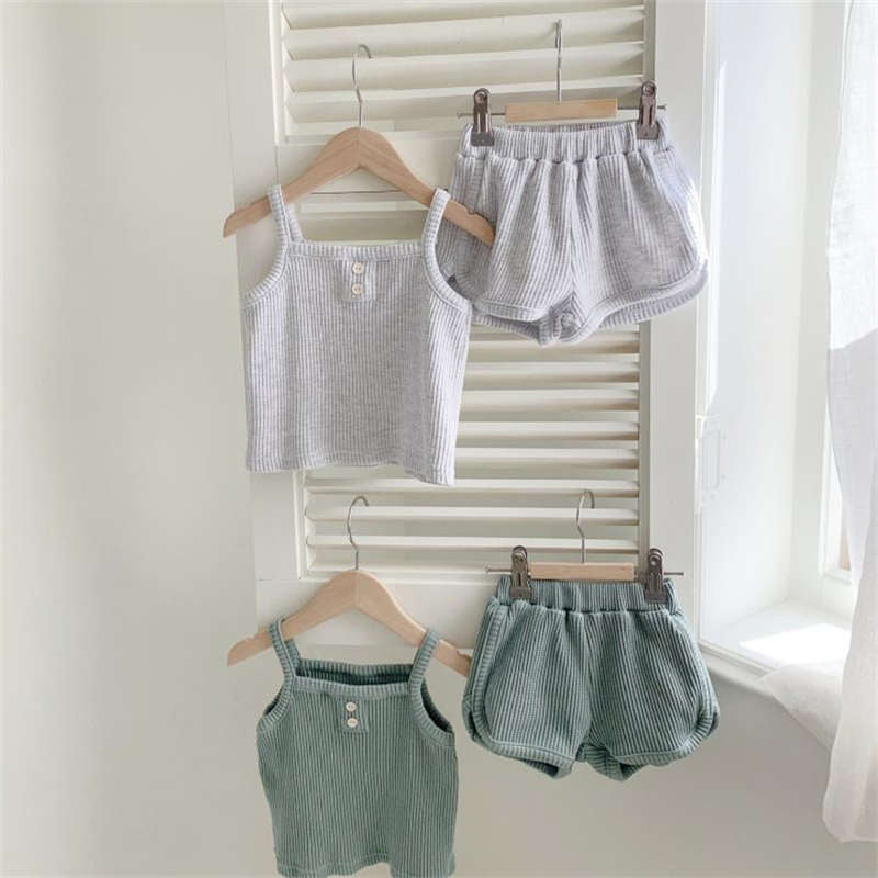 Boys' Suspender Suit Shorts Two Pieces