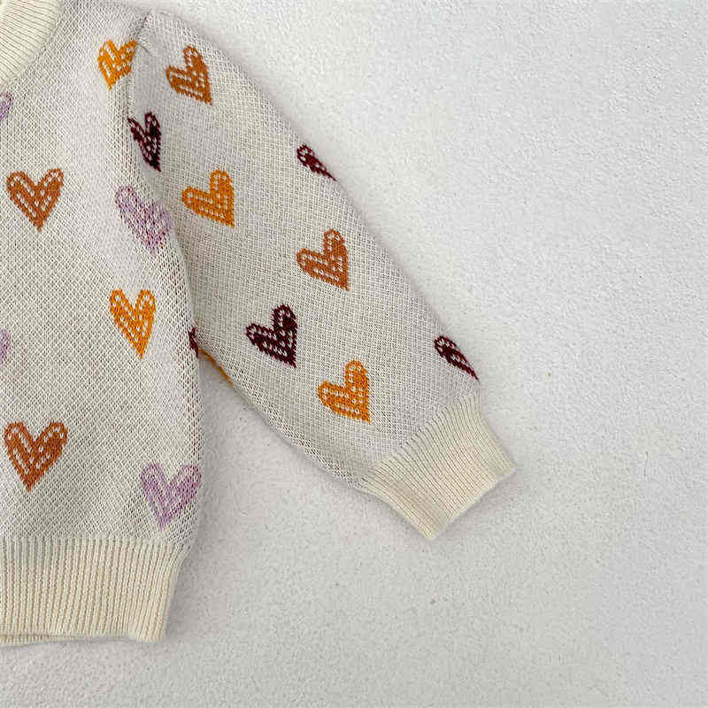 Love Heart Knitted Baby Sweater