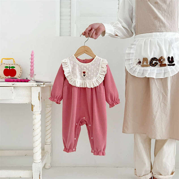 Pink Long Sleeve Newborn Bodysuit