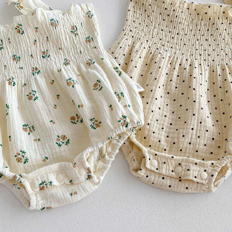 Bowknot Sling Newborn Baby Romper