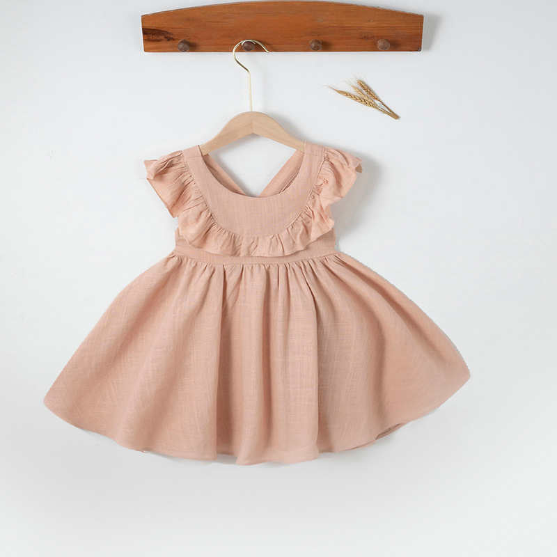 Wooden Ear Edge Vest Cute Skirt