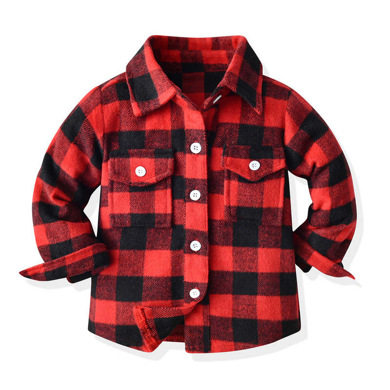 Kids Shirt-Plaid Outwear