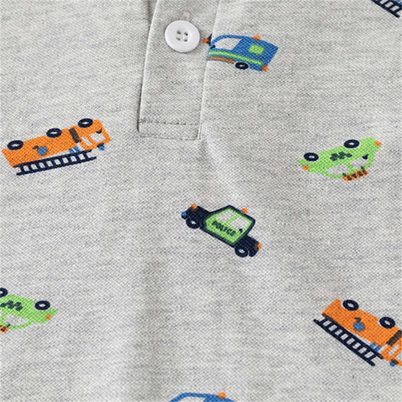 Car Print Short Sleeve T-shirt