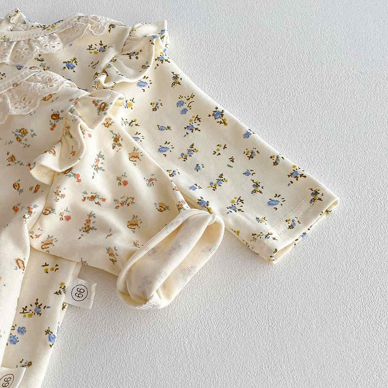 Baby Floral Long-sleeved Romper