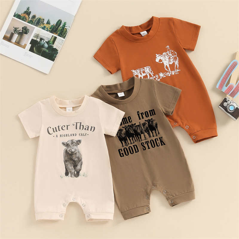 Calf Baby Onesie Crawl Clothes