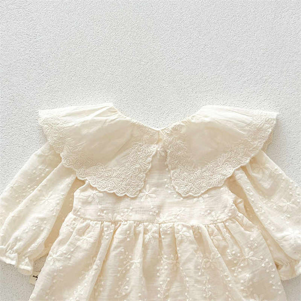 Embroidered Skirt Jumpsuit for Baby Girls