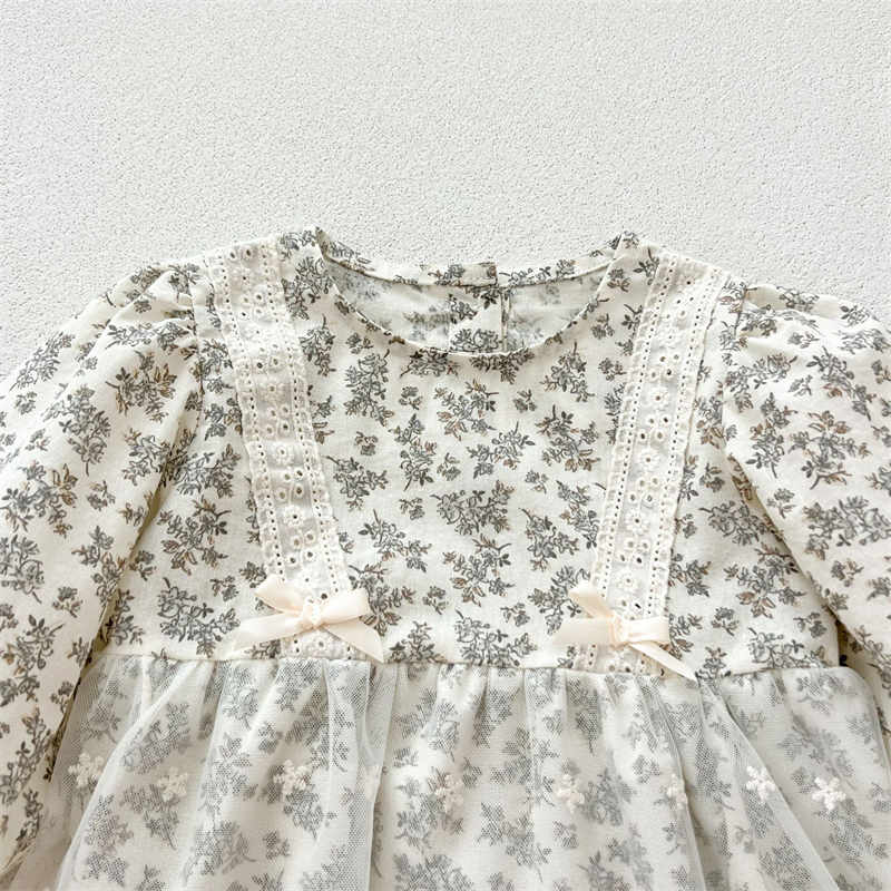 Baby Lace Floral Romper Princess Dress