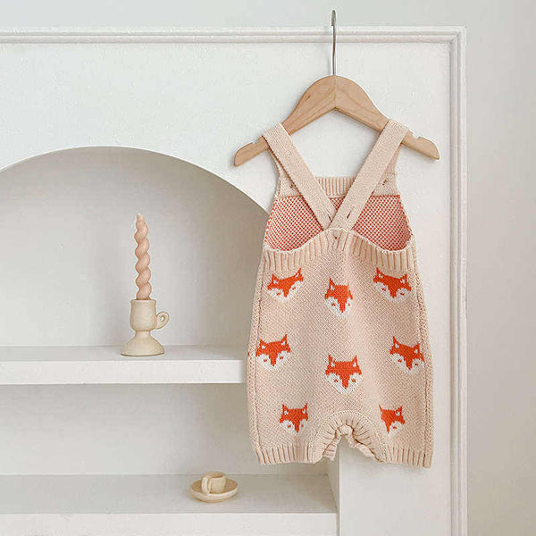 Baby Fox Knitted Jumpsuit