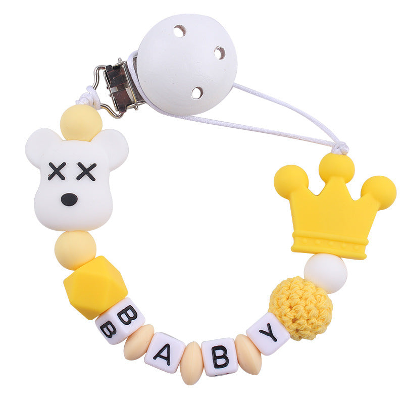 Violent Bear Teether Pacifier Chain Anti-drop Chain