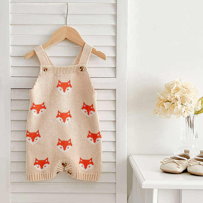 Baby Fox Knitted Jumpsuit